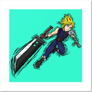 Cloud Strife Posters and Art